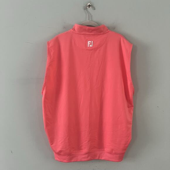 FootJoy Pinehurst Half-Zip Pink Performance Golf Vest - Picture 2 of 6